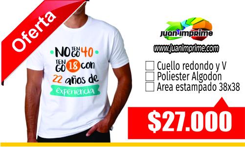 Juanimprime; diseño y estampado de camisetas.